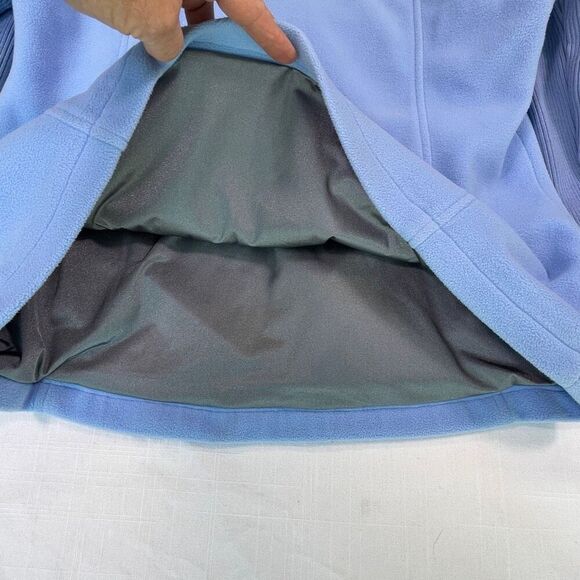 Bogner Blue Fleece Lined Half Zip Mock Neck Long Sleeve Pullover Sweater Size 40 - Picture 6 of 12